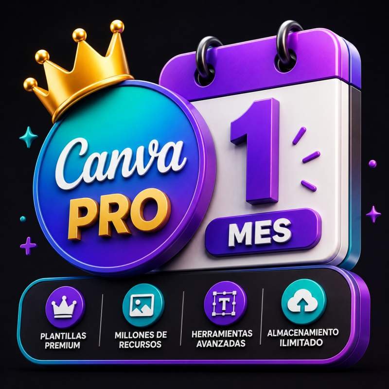 CANVA PRO 1 MES