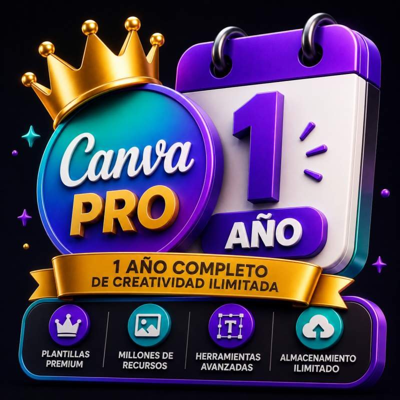 CANVA PRO 1 AÑO