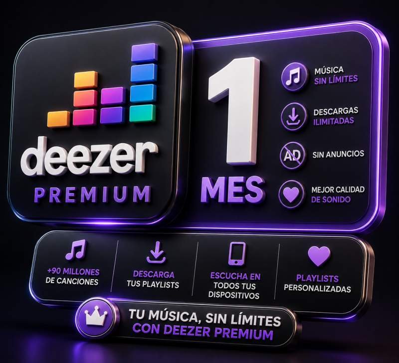 DEEZER PREMIUM 1 MES