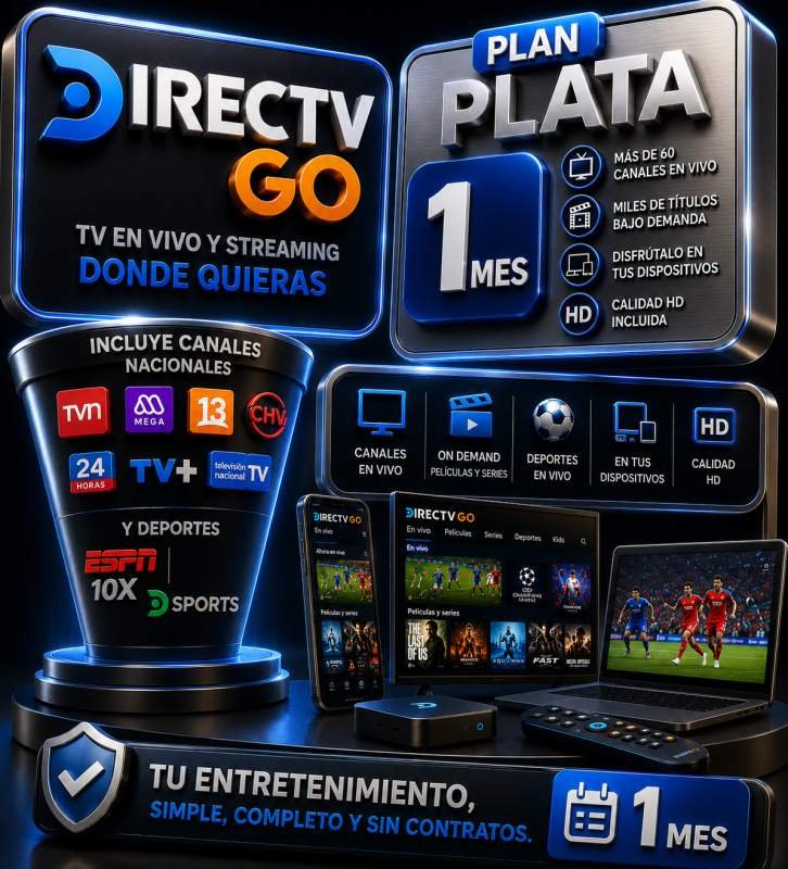 Directv Go 1 Mes Plan Plata