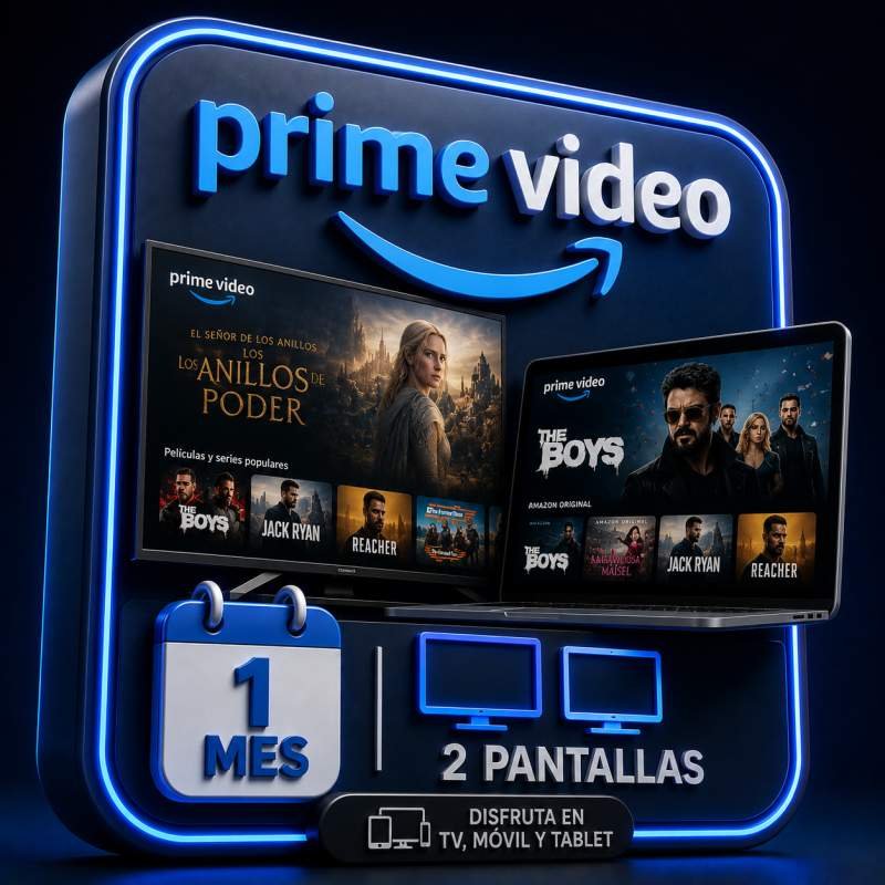 PRIME VIDEO 2 PANTALLAS 1 MES