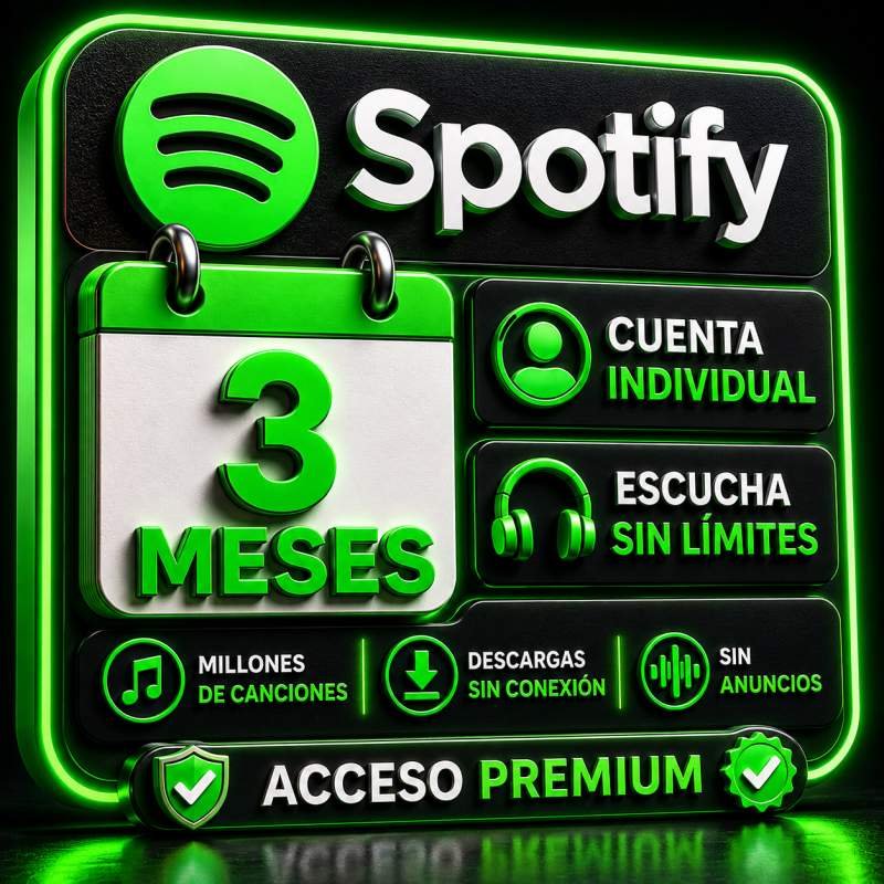 SPOTIFY INDIVIDUAL 3 MESES