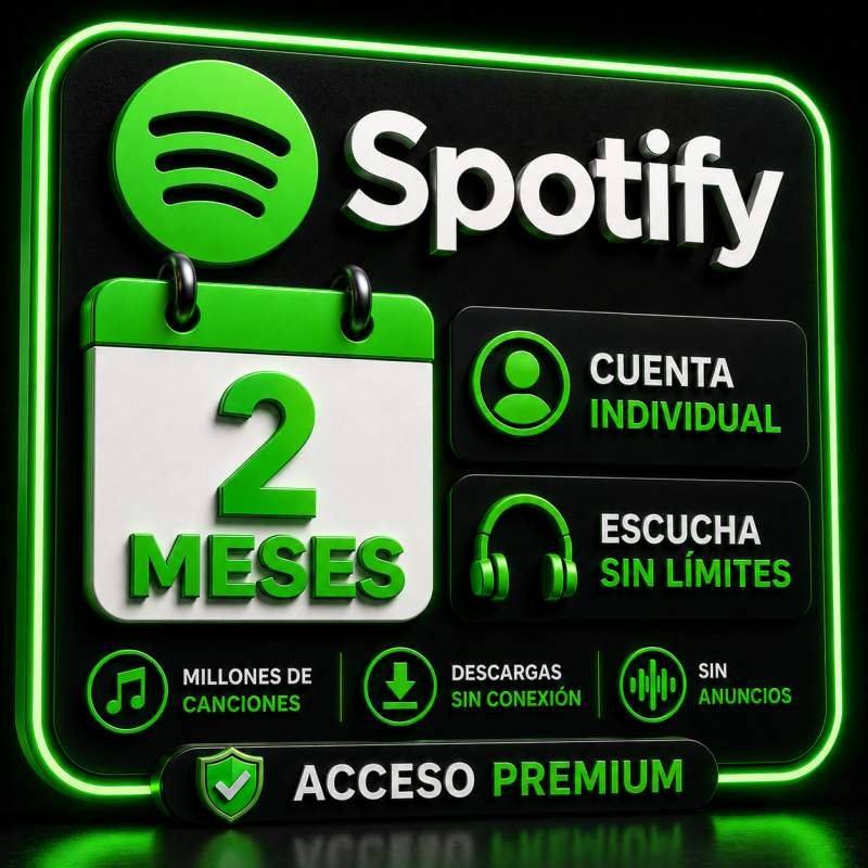 SPOTIFY INDIVIDUAL 2 MESES