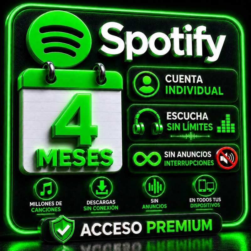 SPOTIFY INDIVIDUAL 4 MESES
