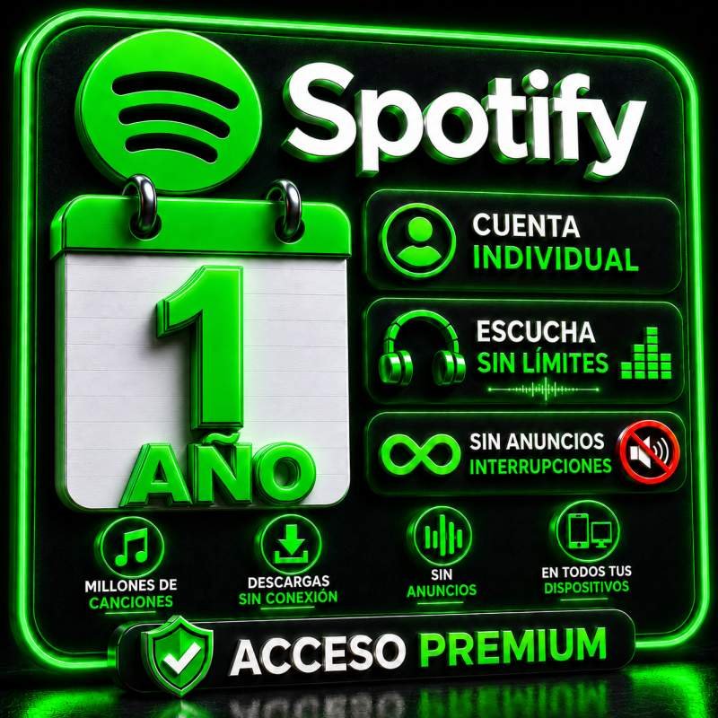 SPOTIFY INDIVIDUAL 1 AÑO