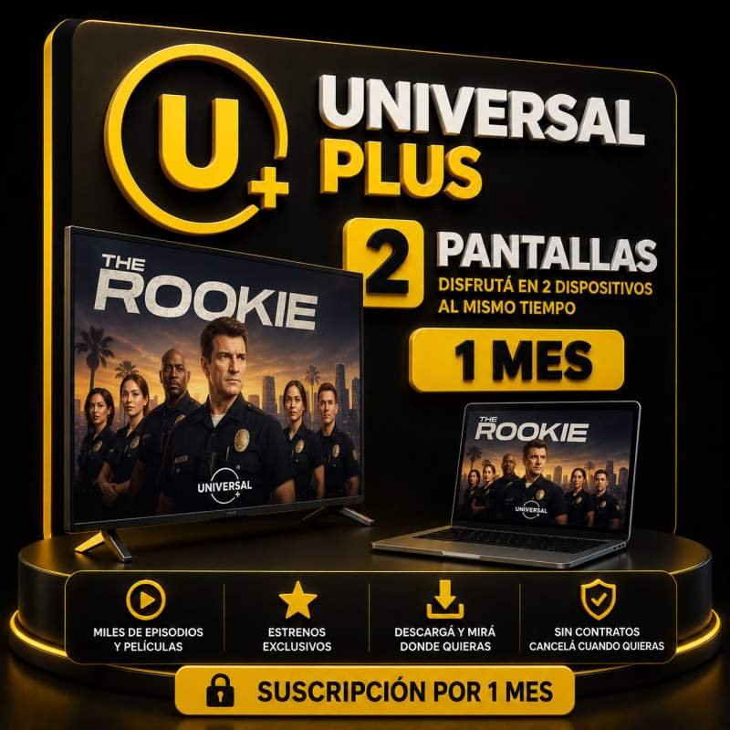 UNIVERSAL+ 2 PANTALLAS 1 MES