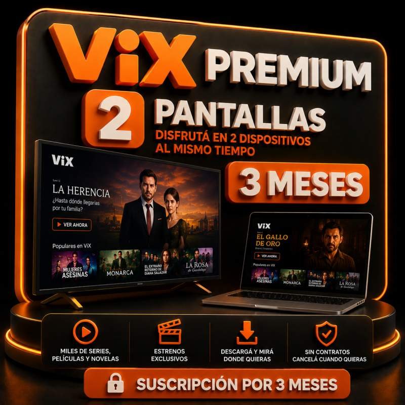 VIX PREMIUM 2 PANTALLAS 3 MESES