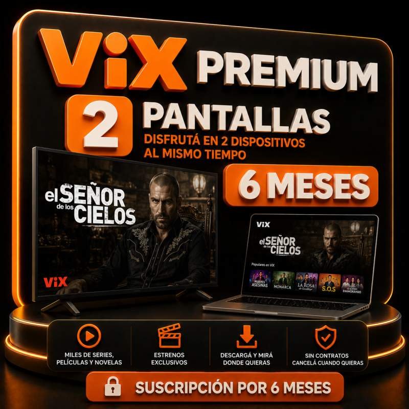 VIX PREMIUM 2 PANTALLAS 6 MESES