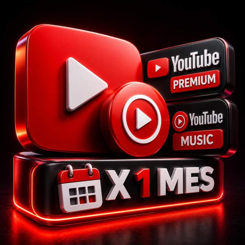 YOUTUBE PREMIUM + YOUTUBE MUSIC INDIVIDUAL 1 MES SUPER PROMO