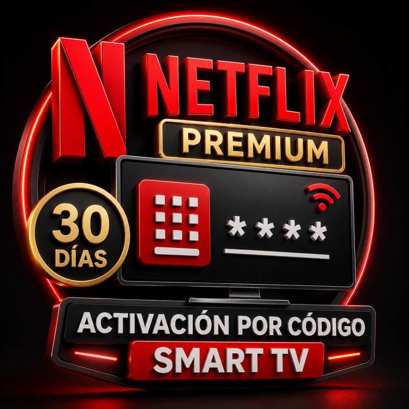 NETFLIX 1 PANTALLA 30 DIAS ACTIVACION POR CODIGO