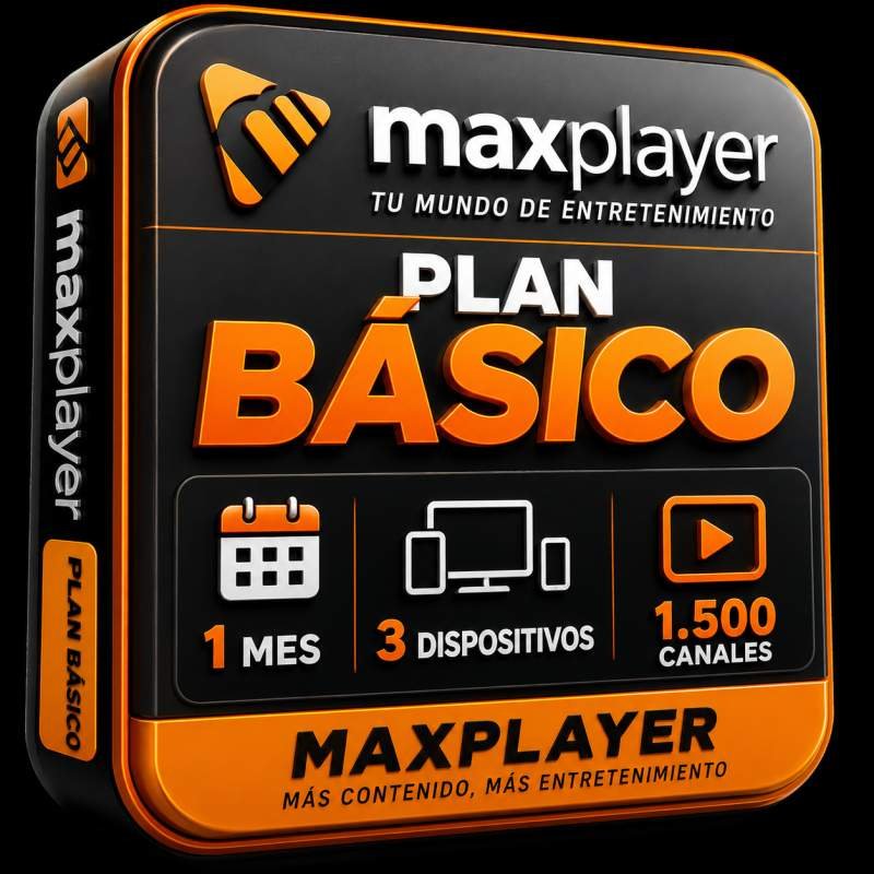 TELEVISION DIGITAL MAX PLAYER  1 MES PLAN BASICO